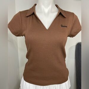 Guess Tan Polo Top